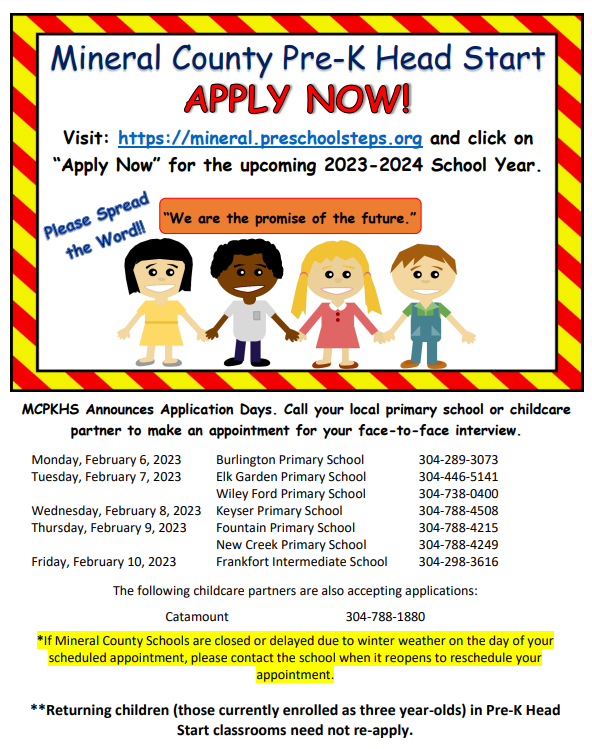 Pre-K Apply Now!