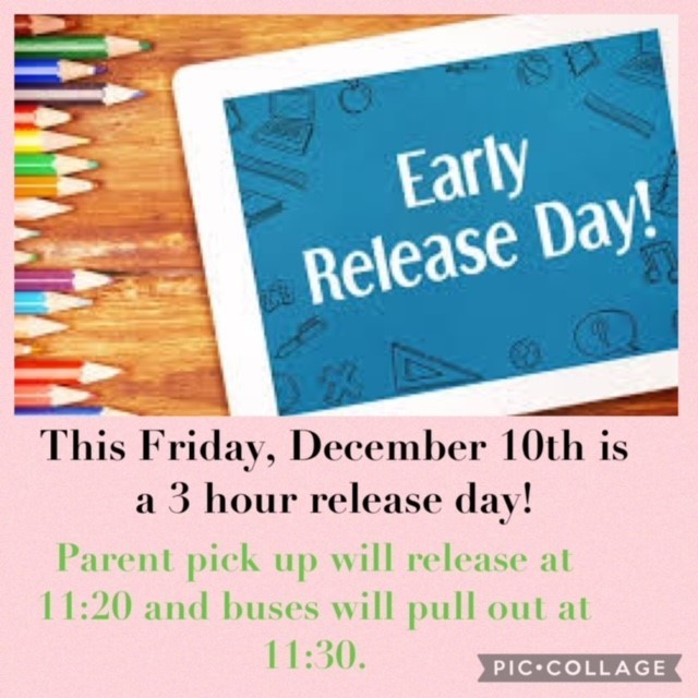 Three hour early release day
