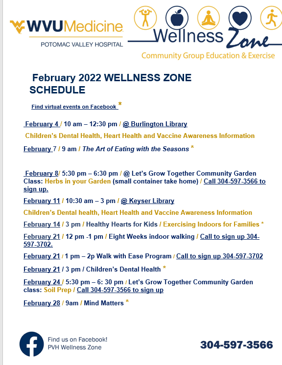 Wellness Zone Activities